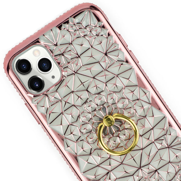 Abstract Ring Case Rose Gold Iphone 12 Pro
