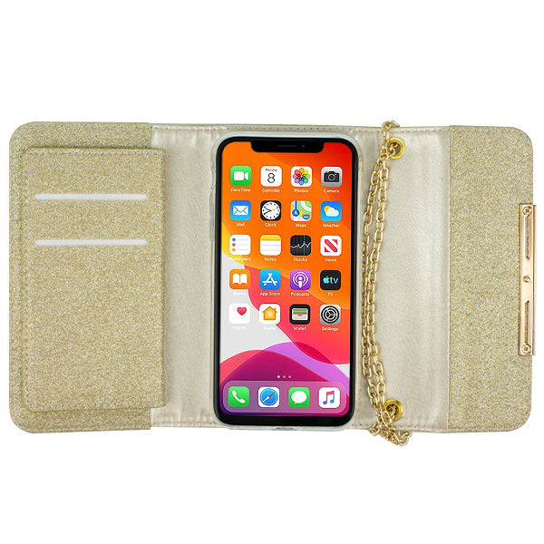 Glitter Detachable Purse Gold Iphone 11 Pro Max