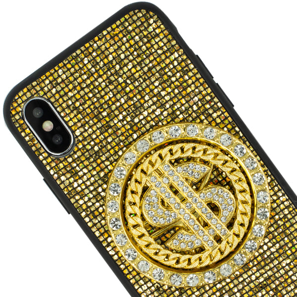 Spinning $ Gold Case Iphone 10