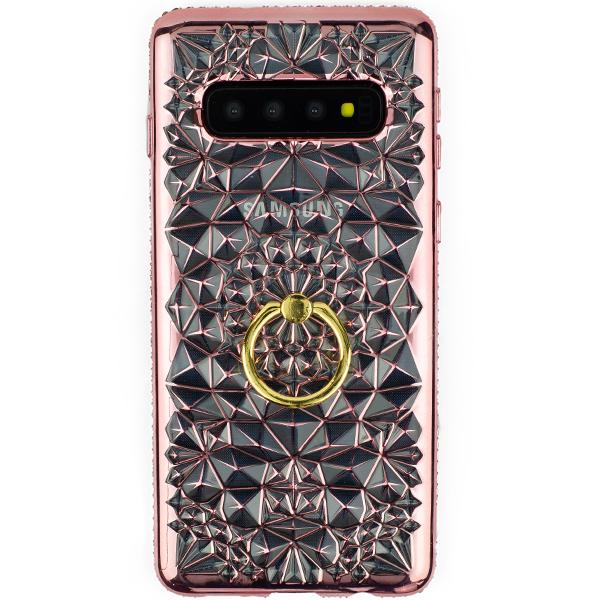 Abstract Ring Case Gold Samsung S10