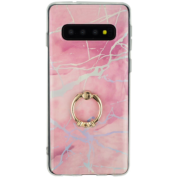 Marble Pink Ring Case Samsung S10