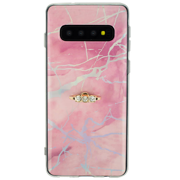 Marble Pink Ring Case Samsung S10 Plus