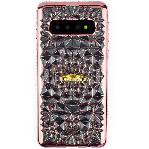 Abstract Ring Case Gold Samsung S10 Plus