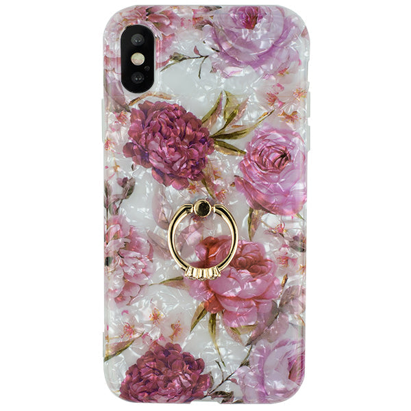 Flowers Pink Swirl Ring Skin Iphone XS MAX