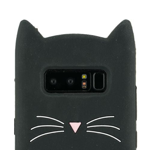 Silicone Cat Black Samsung Note 8 - Bling Cases.com