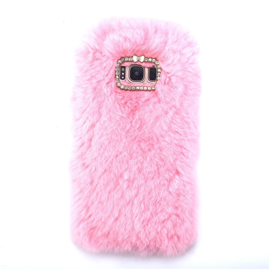 Fur Light Pink Case Samsung S8 Plus - Bling Cases.com