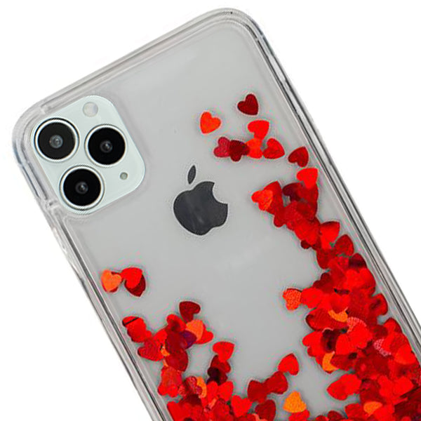 Red Hearts Liquid Iphone 12 Pro Max