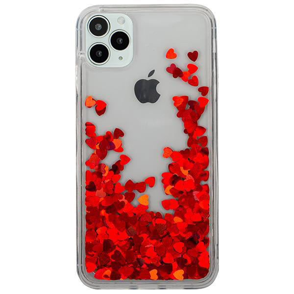 Red Hearts Liquid Iphone 12/12 Pro