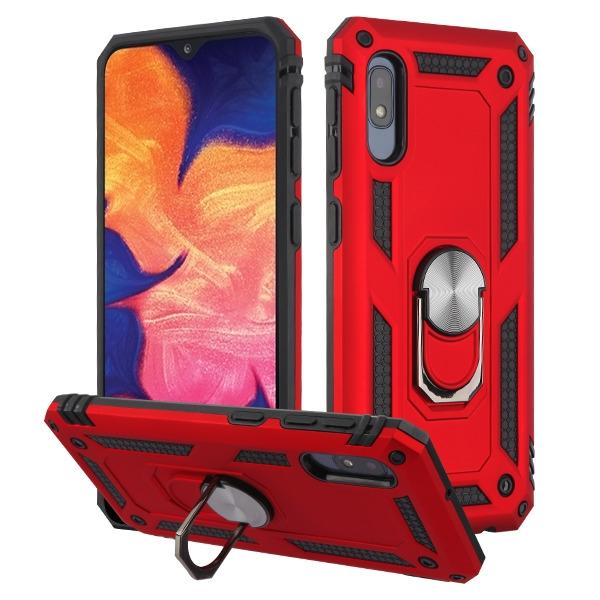 Hybrid Ring Case Red Samsung A10E - Bling Cases.com