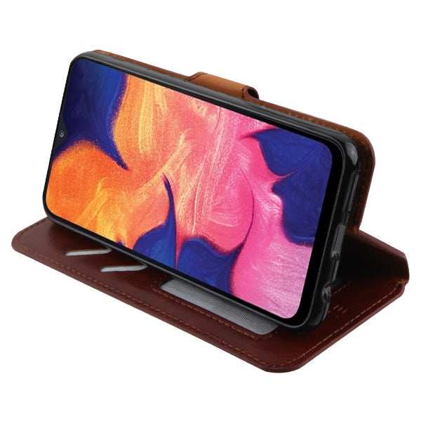 Wallet Brown Samsung A10E - Bling Cases.com