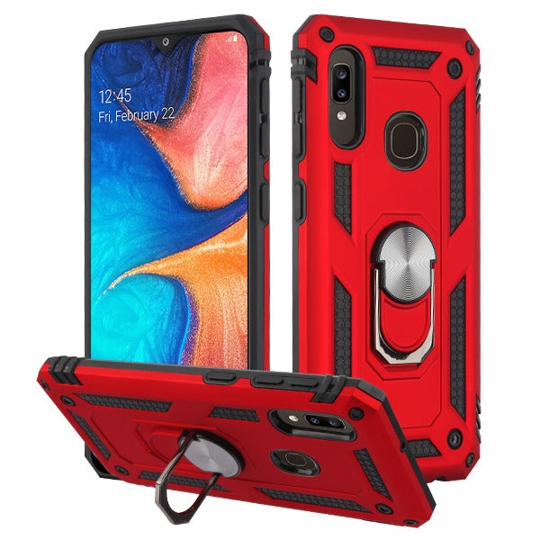 Hybrid Ring Red Case Samsung A20/A50 - Bling Cases.com