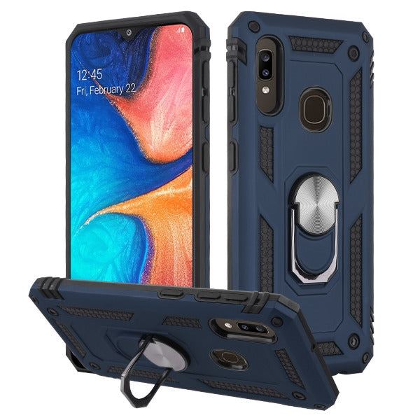 Hybrid Ring Blue Case Samsung A20/A50 - Bling Cases.com
