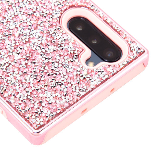 Hybrid Bling Pink Case Samsung Note 10 - Bling Cases.com