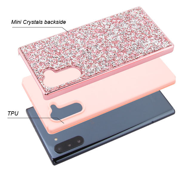 Hybrid Bling Pink Case Samsung Note 10 - Bling Cases.com