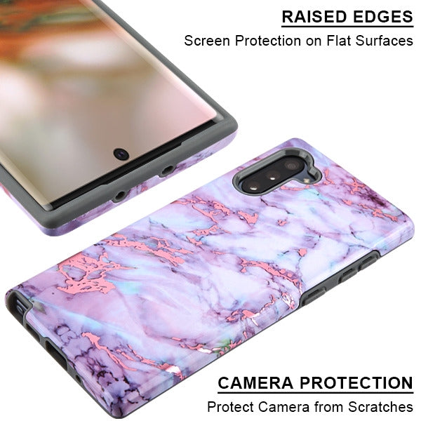 Marble Purple White Case Samsung Note 10 - Bling Cases.com