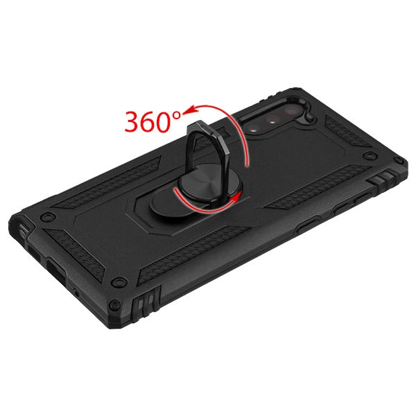 Hybrid Ring Black Case Samsung Note 10 - Bling Cases.com