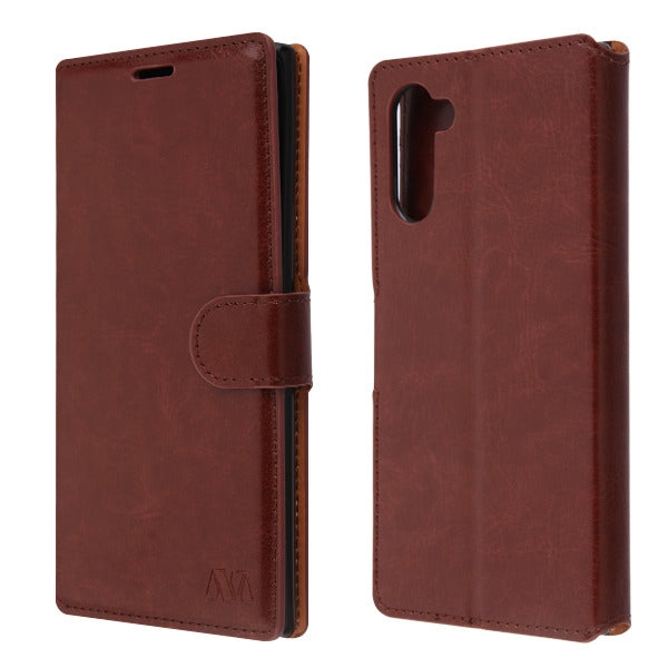 Wallet Brown Samsung Note 10 - Bling Cases.com