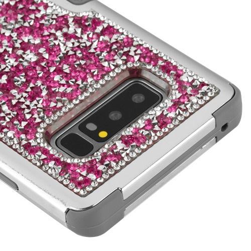 Hybrid Bling Pink Case Samsung Note 8 - Bling Cases.com