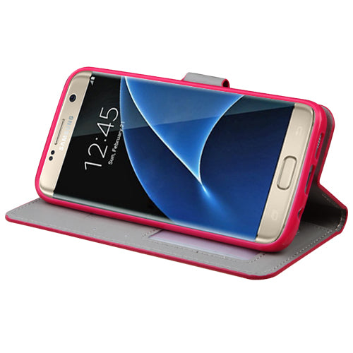 Bling Wallet Pink Samsung S7 Edge - Bling Cases.com