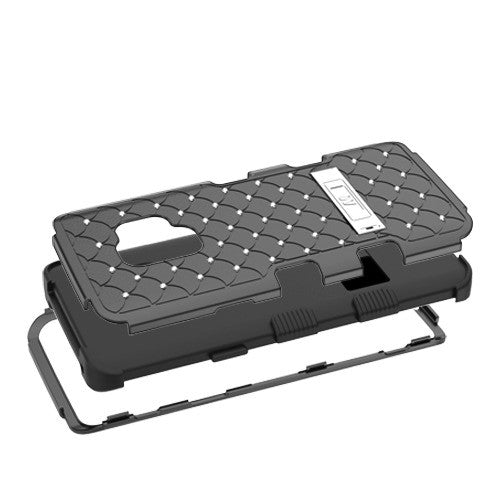 Bling Hybrid Kickstand Case Black Samsung S9 - Bling Cases.com