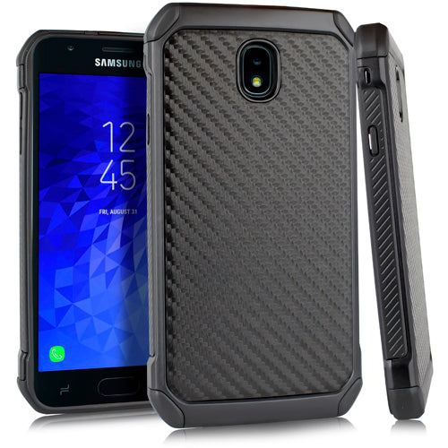 Carbon Fiber Case Black J7 2018 - Bling Cases.com