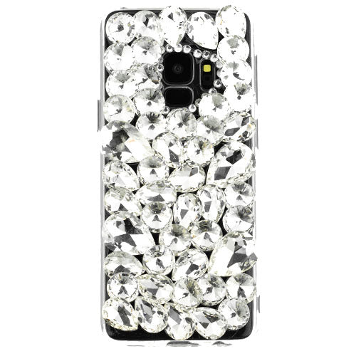 Handmade Bling Silver Stones Case Samsung S9