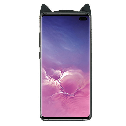 Silicone Cat Black Samsung S10 Plus