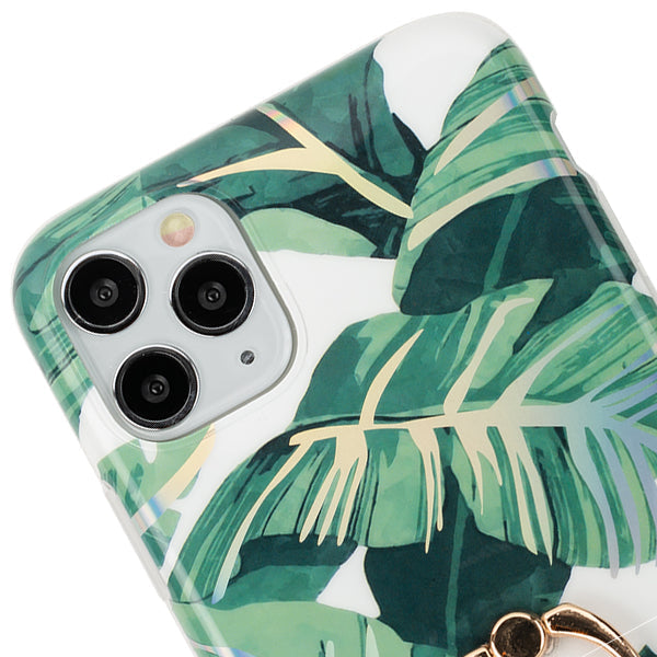 Green Leaves Ring Case IPhone 13 Pro Max