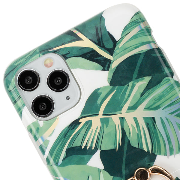 Green Leaves Ring Case IPhone 12 Pro Max
