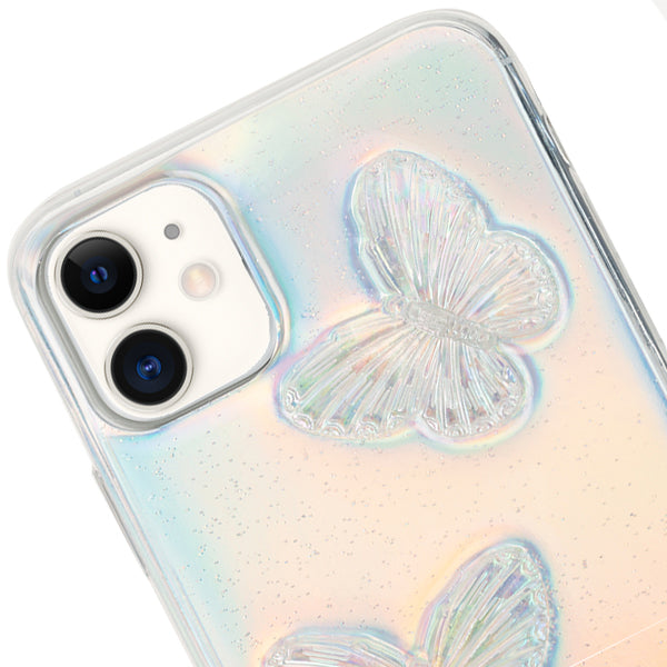 Butterflies Silver 3D Case Iphone 12 Mini