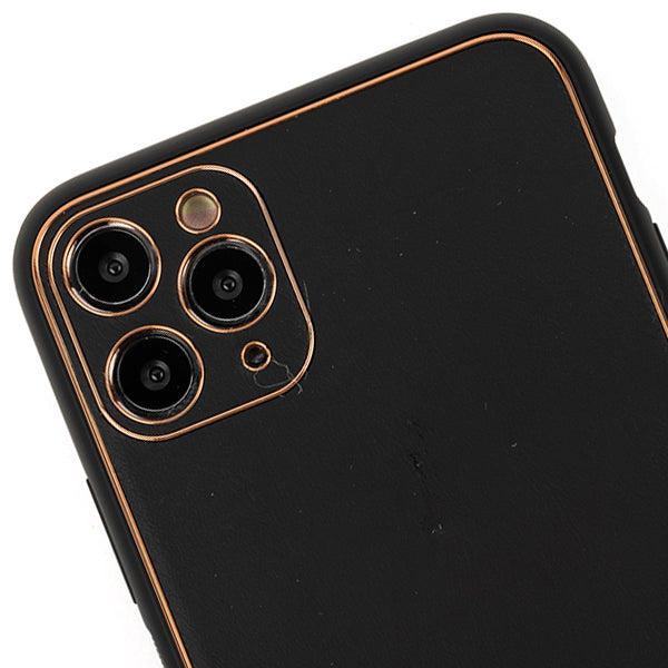 Leather Style Black Gold Case Iphone 11 Pro Max