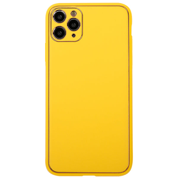 Leather Style Yellow Gold Case Iphone 11 Pro Max
