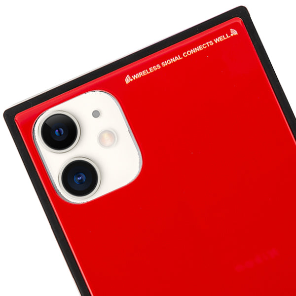 Square Hard Box Red Case Iphone 11