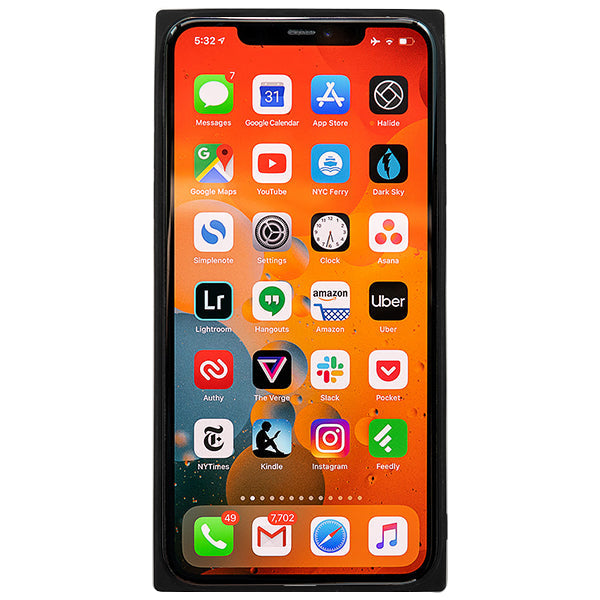 Square Hard Box Red Case Iphone 11 Pro