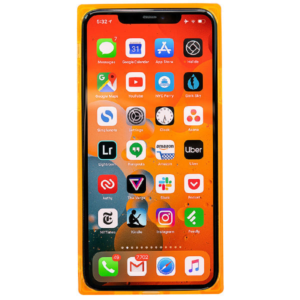 Square Box Orange Skin IPhone 13 Pro