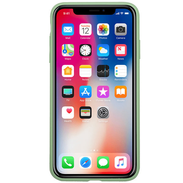 Leather Style Mint Green Gold Case Iphone XS Max