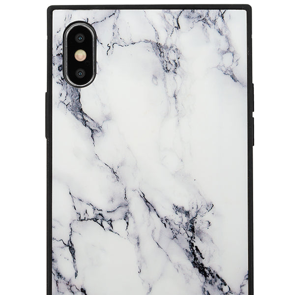 Marble Square White Iphone 10
