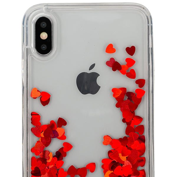 Red Hearts Liquid Iphone XS Max