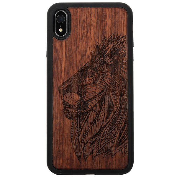 Lion Real Wood Case Iphone XR