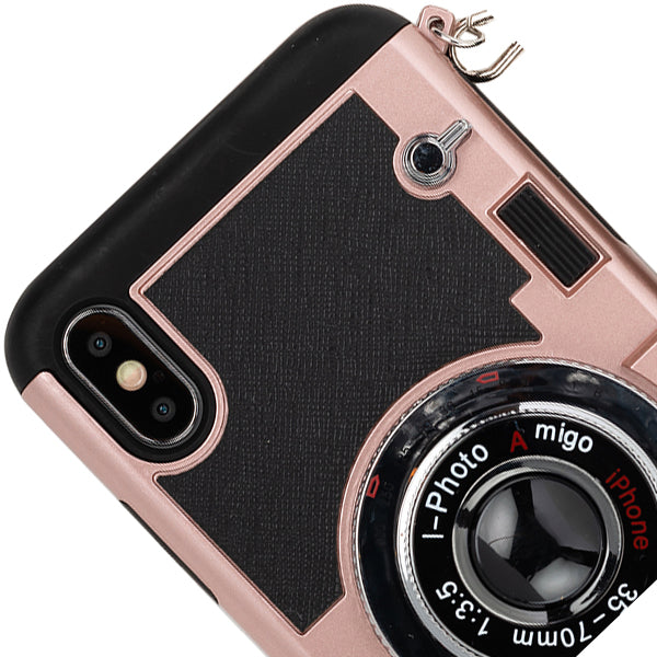 Camera Rose Gold Case Iphone 10