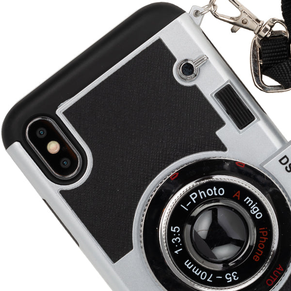 Camera Silver Case Iphone 10