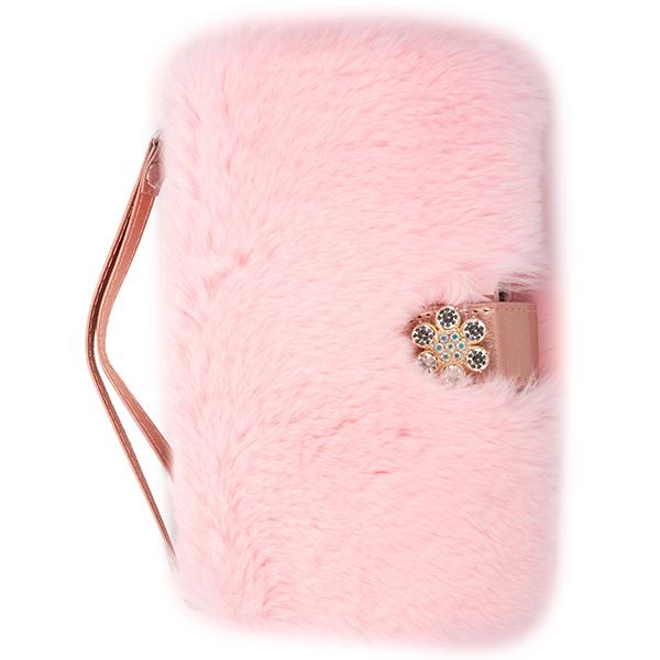 Fur Wallet Detachable Light Pink Samsung S9 Plus