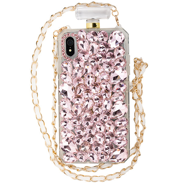 Handmade Bling Pink Bottle Case Iphone XR