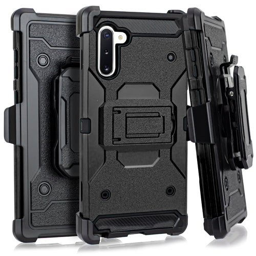 Holster Black Kickstand Case Samsung Note 10 - Bling Cases.com
