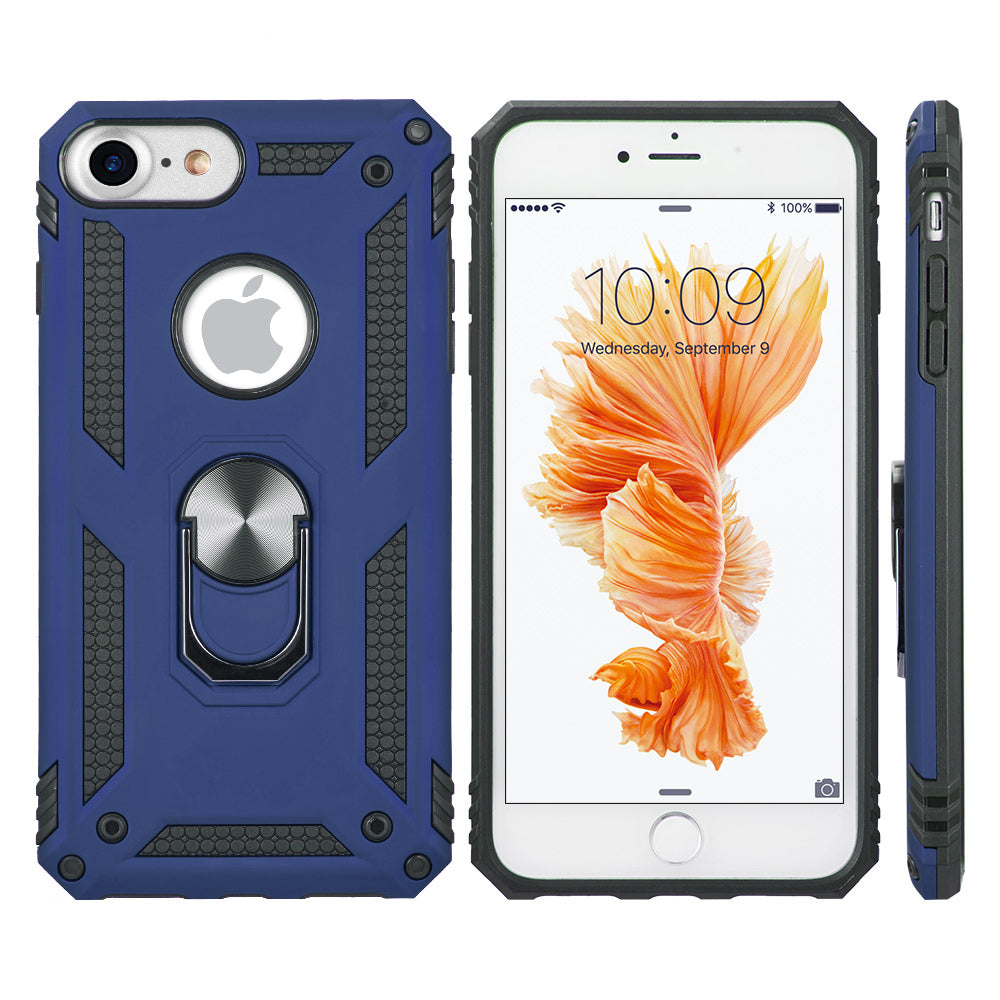 Hybrid Ring Blue Case Iphone 6/7/8 - Bling Cases.com