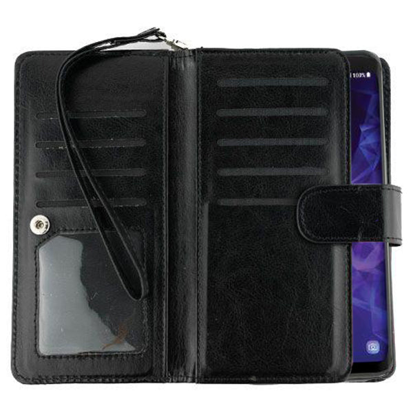 Detachable Black Wallet Samsung S9 Plus