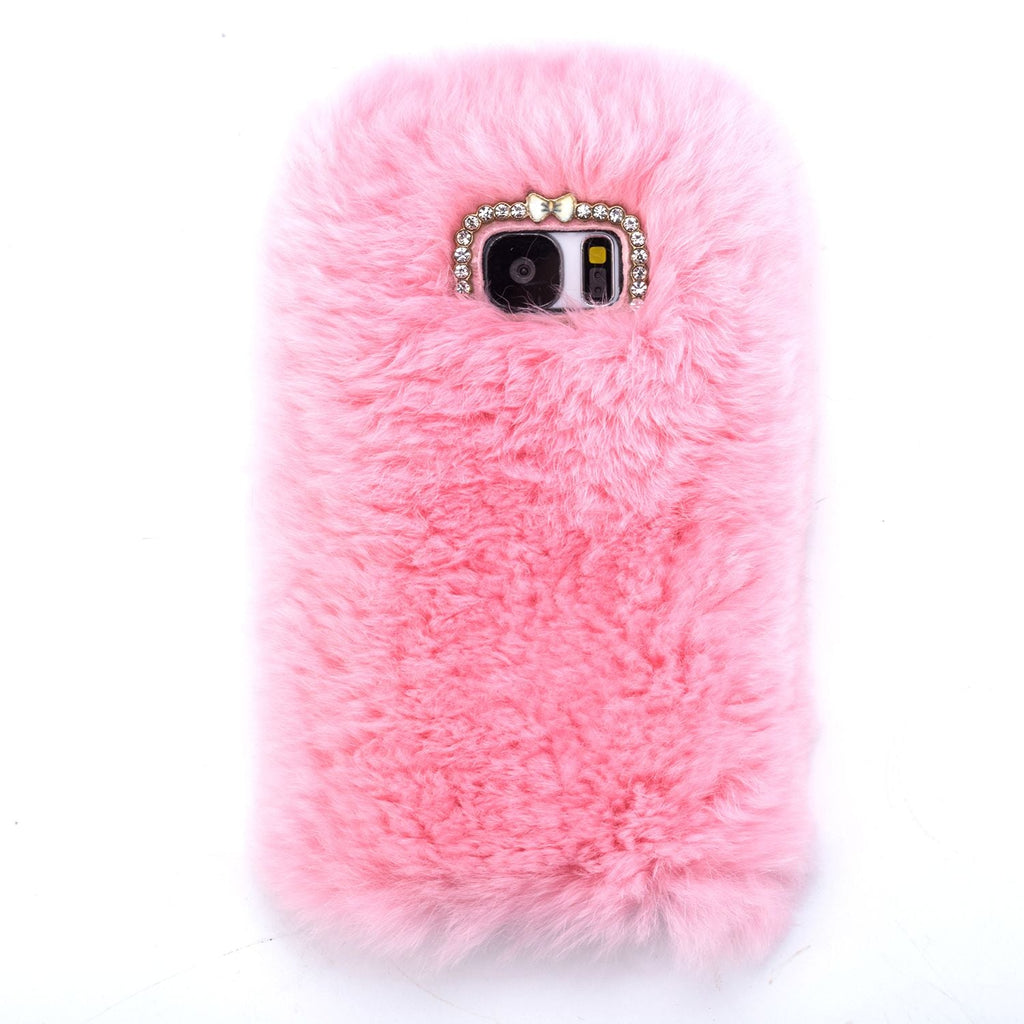Fur Case Light PInk Samsung S7 Edge