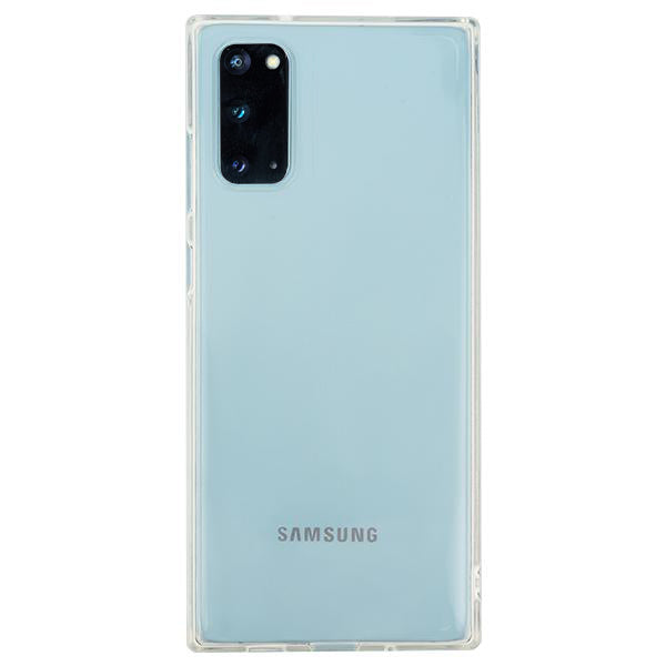 Square Box Light Blue Skin Clear Samsung S20