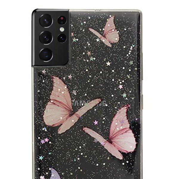 Butterflies Pink Samsung S21 Ultra