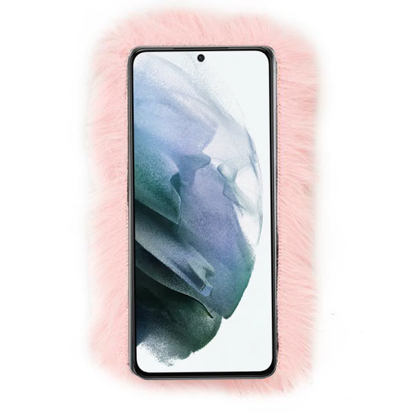 Fur Light Pink Case Samsung S21